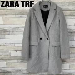 ZARA TRF/ザラ チェスターコート ライトグレー USサイズS レディースのサムネイル