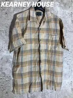 ☘️KEARNEY HOUSE カーニーハウス　半袖シャツ チェック柄　Tシャツのサムネイル