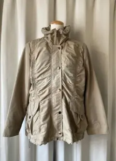 『訳あり』裏地付きジャケット★ジャンパー★フード付き★ベージュ★Ｌ