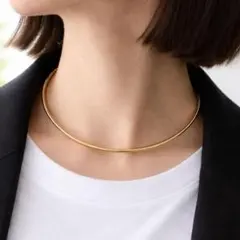 ネックレス チョーカー ネックカフ サージカルステンレス 大人気 新品 ゴールド