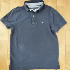 TOMMY HILFIGER メンズ　ポロシャツ　ネイビー　半袖