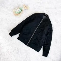 A3334【センスオブプレイス】MA-1/アウター/ブラック/M/