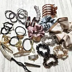 ヘアゴム・シュシュセット 多色デザインまとめ売り