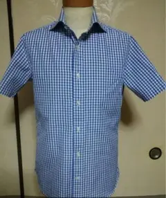 ビームスf ギンガムチェック　半袖シャツ