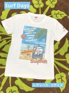 ''SURF DAYS'' ゆったりTシャツ ハワイアン サーフグランジ 海好きのサムネイル