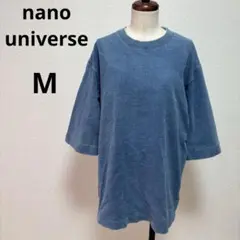 nano universe コットン ビッグシルエット 7分袖スウェット Mのサムネイル