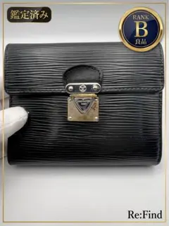 【良品】ルイヴィトン エピ ポルトフォイユ ジョイ 三つ折り財布 ノワール 黒