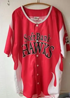 SoftBank HAWKS ユニフォーム Lサイズ 赤