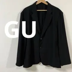 ジーユー　GU　ウォッシャブルコンフォートジャケット　XLサイズ　ブラック　美品