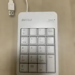 BUFFALO バッファロー 有線テンキーボード Tabキー付BSTK100WH
