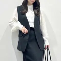 今期　ノーカラーベストZ(セットアップ可能) タグ付き