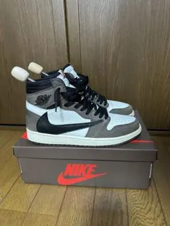 極美品27cm Travis Scott × Nike Air Jordan 1