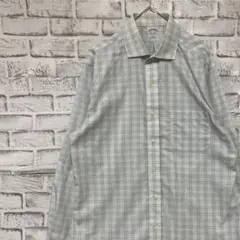 ブルックスブラザーズ長袖シャツ！グレーチェックM 0311