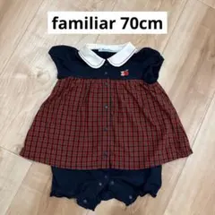 familiar 70cm 女の子 春夏ロンパース