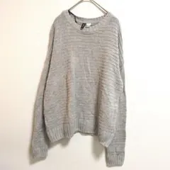​【H&M】DIVIDED ニット セーター グレー カジュアル シンプル