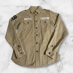 ㋳m3296 FRANKLIN MARSHALL ミリタリーシャツ S
