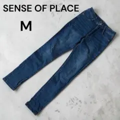 SENSE OF PLACE スキニーデニム M インディゴ ストレッチのサムネイル