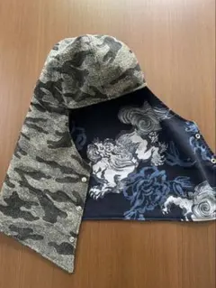 七色頭巾 溶接頭巾 tig 　お試し価格❗️ リバーシブル　迷彩　60cm