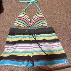 c*s様 Shawnee カラフルストライプ セパレート水着