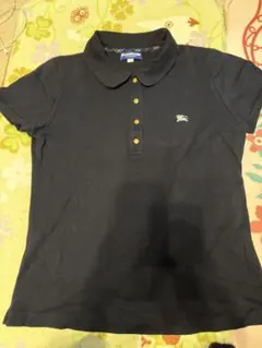 バーバリーブルーレーベル　ネイビー ポロシャツ 半袖