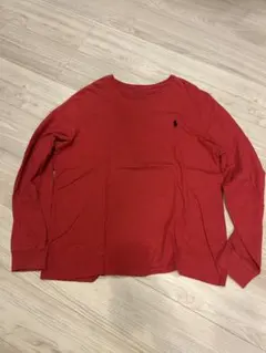 POLO RALPH LAUREN 赤 長袖Lサイズ 古着
