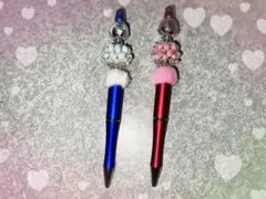 ハンドメイド ボールペン2本セット