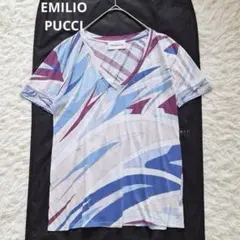 エミリオプッチ✨プッチ柄半袖Tシャツ 総柄 幾何学 コットン イタリア製のサムネイル
