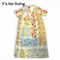 Y’s ワイズフォーリビング 花柄 総柄 ワンピース 半袖 ロングワンピースのサムネイル