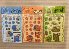 3Dリリーフステッカーセット (COS, SAGA, DECA)