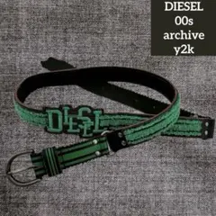 レア✨ DIESEL ベルト スタッズ y2k キャンバス レザー 90 - メルカリ
