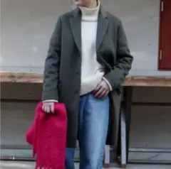 カシミヤ チェスターコート