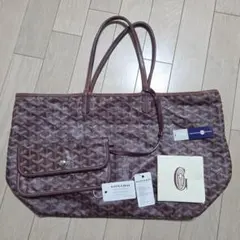 【美品】GOYARD ゴヤール サンルイPM トートバッグ ショルダー ボルドー