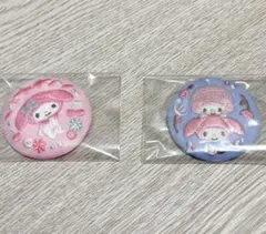 【新品】サンリオ　刺繍缶バッジ マイメロディ　マイメロ マイスウィートピアノ