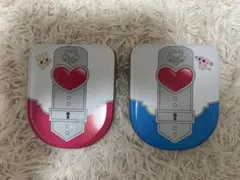 プリキュア ハート型ロック付き缶 2個セット