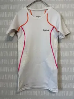 #3373 Reebok コンプレッションTシャツ Mサイズ ホワイト系