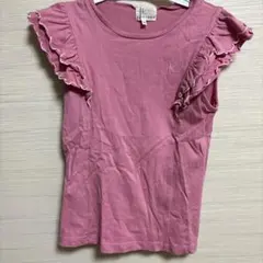 KUMIKYOKUフリル付き Tシャツ 150 ピンク