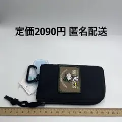 ★新品★スヌーピー キー＆パスポーチ ブラック ビーグルスカウト キーケース