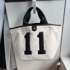 HAYNI ヘイニ ボア　トートバッグ　11 クリーム　アイボリー　舟型