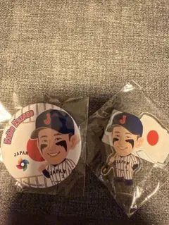 WBC 侍ジャパン　ガチャ　アクリルスタンド+缶バッジアクスタ　小園海斗　カープ