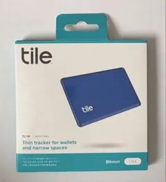 Life360 Tile Slim 薄いカード型　ブルー　スマートトラッカー