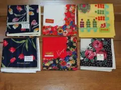 レディースハンカチ おまとめ6枚 jocomomola  プライベートレーベル他