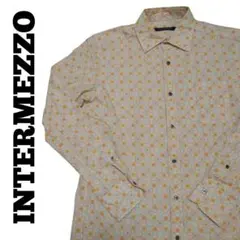 INTERMEZZO リバティプリント「マドック」美品 長袖シャツ M イエロー