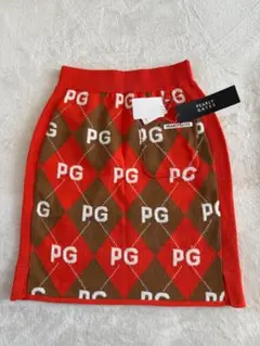 【未使用】PEARLY GATES ひざ丈ニットゴルフスカート サイズ0