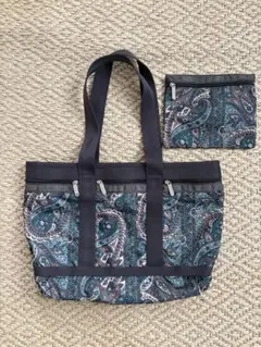美品♪ 廃盤　レスポートサック　トラベルトートバッグ　ペイズリー柄