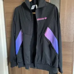 adidas ブラック/パープル ジャージ