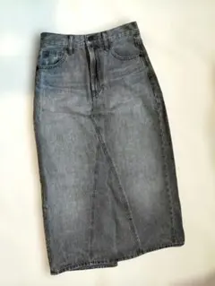 【UNIQLO】グレー デニム タイトスカート