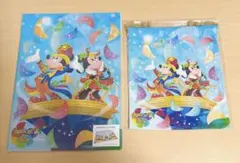 ディズニー ハーモニーインカラー 巾着 クリアファイル ミッキー ミニー