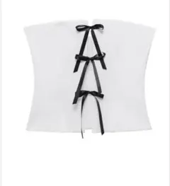 ZARA ホワイト ビスチェ　ベアトップのサムネイル