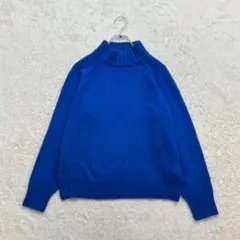 まろまゆげ 様専用　m1746 m1694ブラックバイマウジー【F】青 ニット