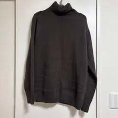 ダークブラウン タートルネックセーター XL UNIQLO ユニクロ